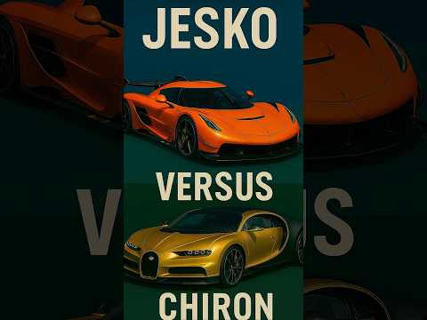 Koenigsegg JESKO vs Bugatti CHIRON💀🔥(USE HEADPHONES) #automobile #car #exhaust #sound