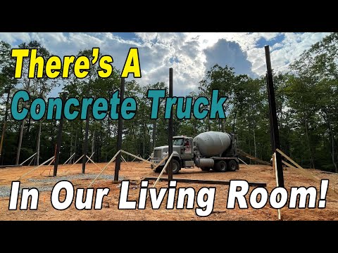 Barndominium Build pt 9 | We Have a Concrete Truck in our Living Room Episode 82