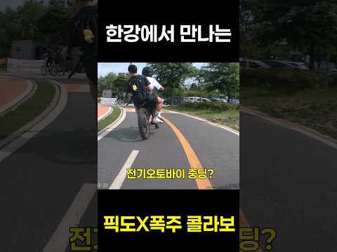 한강에서 만난 픽도 X 픽시 폭주 콜라보 블랙박스