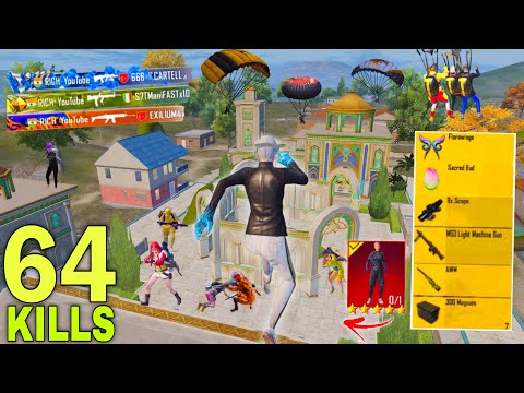 64 Solo Kills! 😍 NEW SEASON BEST ERANGEL GAME PLAY in MODE TODAY🔥 Pubg Mobile