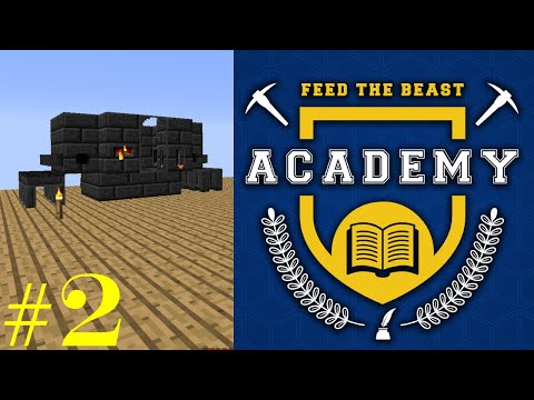 Ignoring my basic Minecraft needs to build a smeltery | FTB Academy #2