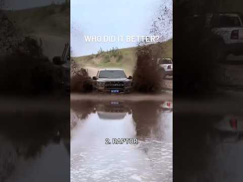 Ford Raptor vs RAM TRX – The Ultimate Truck War! #fordtrucks #fordraptor #ramtrucks #offroad