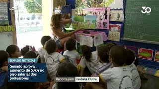 Reajuste de 5,4% no piso salarial dos professores vai à sanção