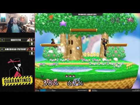 QR3 East Losers Bracket - Griffith (Falcon) Vs. American Patriot (Samus) SSB64 Super Smash Bros