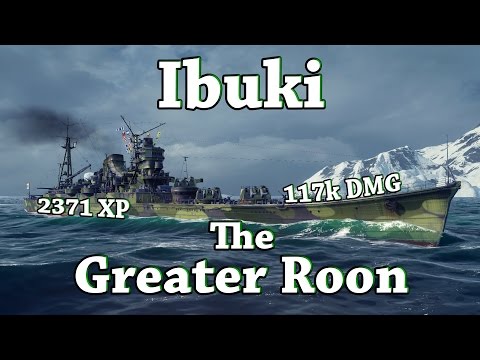WoWS: Ibuki - The Greater Roon [2371 XP, 115k DMG]