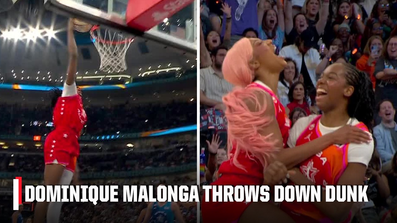 Dominique Malonga THROWS DOWN A DUNK in the WNBA All-Star Game 🔥 | WNBA on ESPN