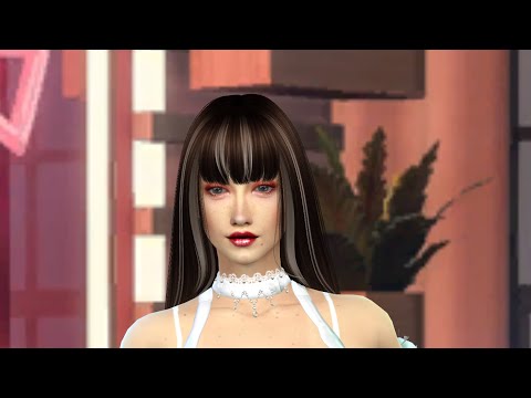 sims game alpha cc download dyed-hair female Valeria Orozco by Bonita100 Cas Video Preview