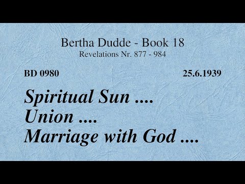 BD 0980 - SPIRITUAL SUN .... UNION .... MARRIAGE WITH GOD ....