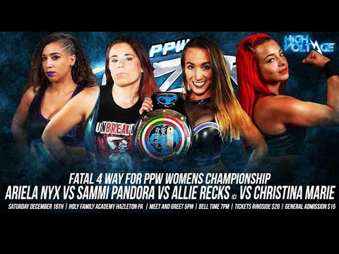 Ariela Nyx vs Sammi Pandora vs Christina Marie vs Allie Recks - PPW Sub-Zero December 16, 2017
