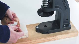 [ハンドプレス機専用]  くるみボタン用 ファブリック &amp; レザーカッターの使い方