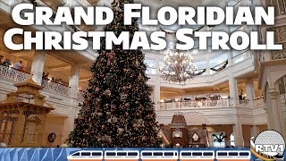 Christmas at Disney&#39;s Grand Floridian Resort - Relaxing Stroll in 4K 60fps | Walt Disney World