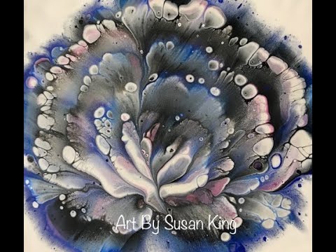 (242) Acrylic Fluid Painting Reverse Dip