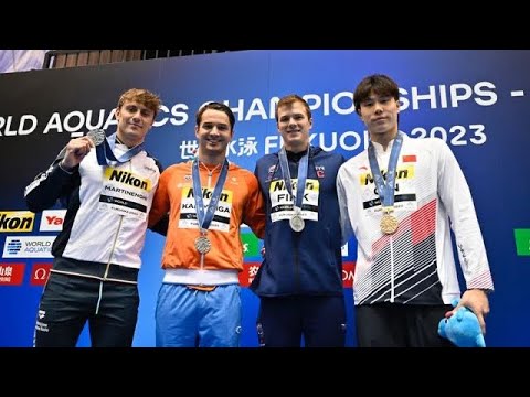 100 RANA UOMINI - MONDIALI DI FUKUOKA 2023 - NICOLÒ MARTINENGHI ARGENTO