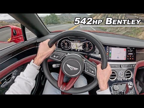 Driving The Bentley Continental GTC Azure - V8 Twin Turbo Luxury Rocket (POV Binaural Audio)