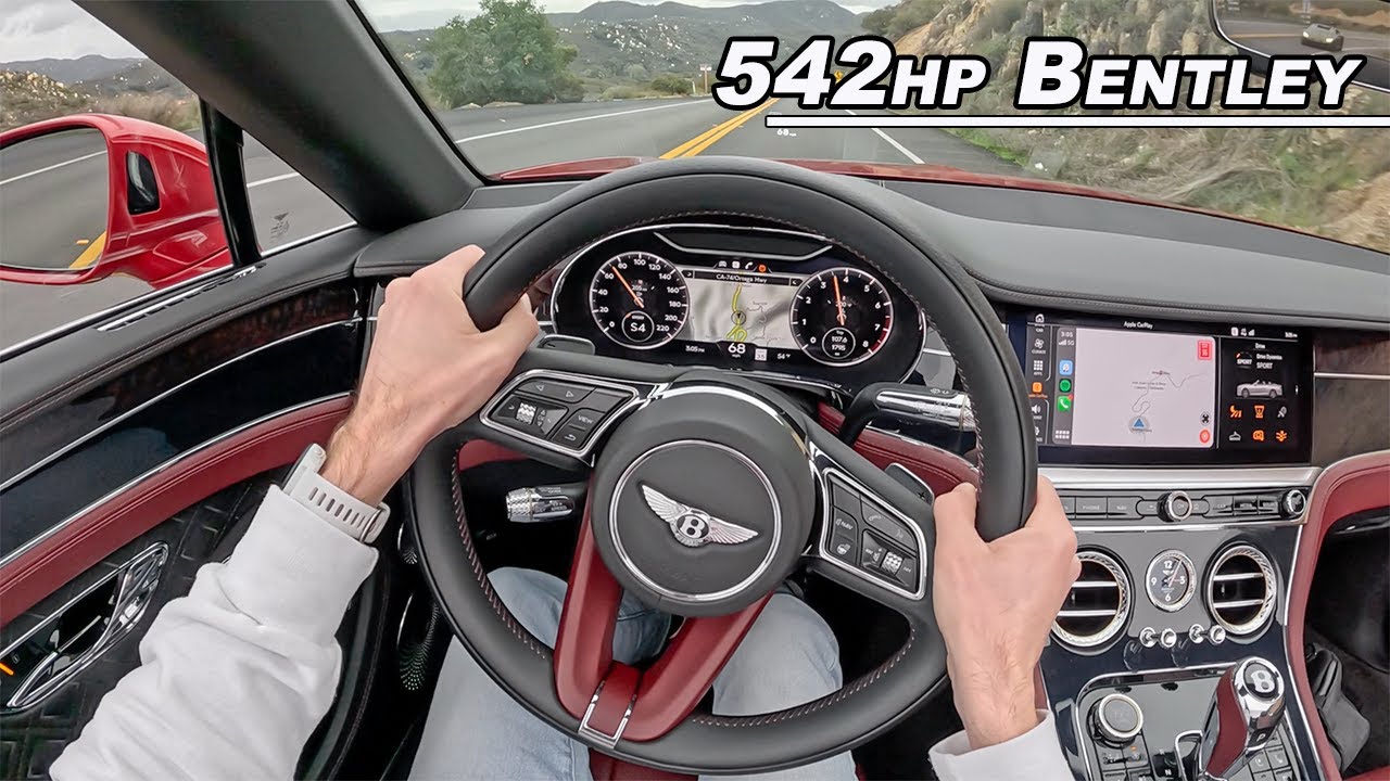 Driving The Bentley Continental GTC Azure - V8 Twin Turbo ...