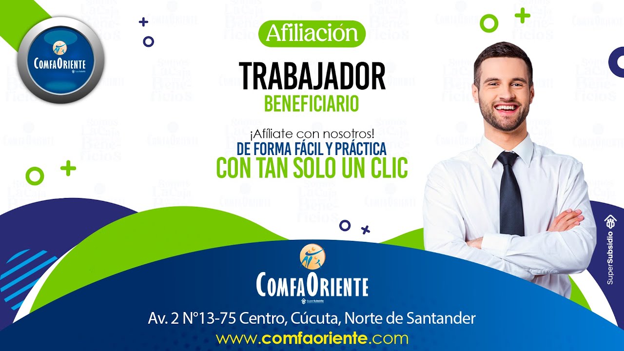 Tutorial para afiliar trabajador y beneficiarios en Afiliaciones en Línea de ComfaOriente