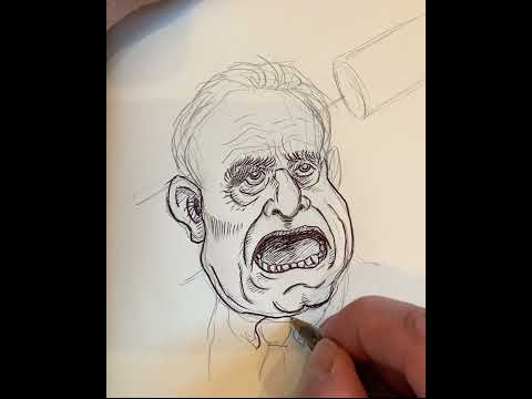 Cartoon Drawing Rfk Jr Drawing RFK Jr. in Ballpoint pen – sean and kiara dot com