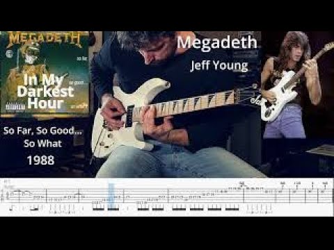 Megadeth In My Darkest Hour Jeff Young Guitar Solo (with TAB)