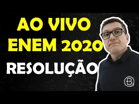 AO VIVO - ENEM 2020 - RESOLUÇÃO
