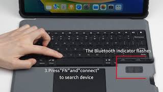 NILLKIN Bumper Combo Keyboard Case Bluetooth connection steps