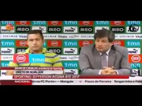 Prezentare sub presiune: un fotbalist de la Sporting a calcat pe broasca in direct!