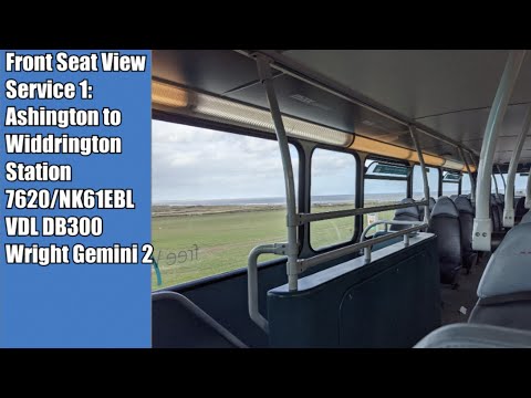 Front Seat View | Service 1: Ashington to Widdrington Station - 7620/NK61EBL