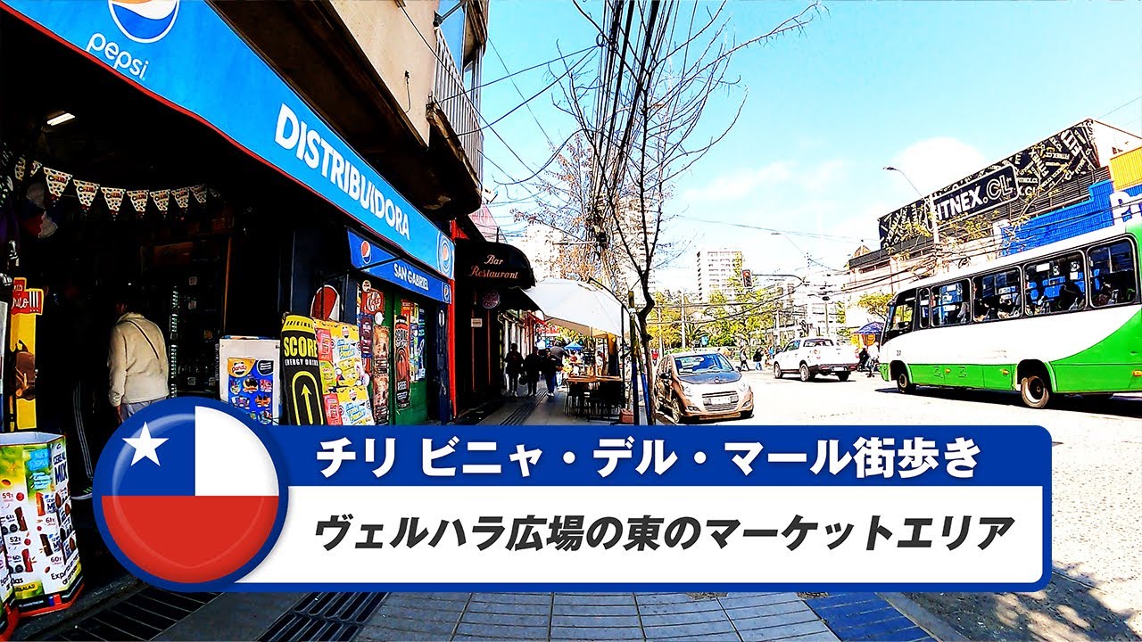 【チリ】ビニャ・デル・マール②ヴェルハラ広場の東のマーケットエリア