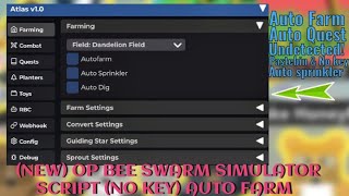 (NEW) OP Bee Swarm Simulator Script – Auto Farm, Auto Quest, Auto Sprinkler & More! (No Key + Free)