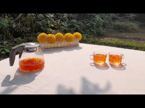 Marigold Will Make Your Skin Glow #shorts #shortsfeed #youtubeshorts #marigold #tea #flowers