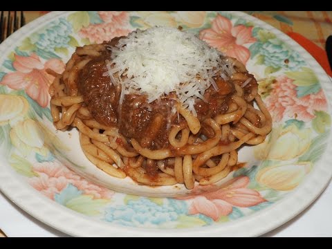 Pici col ragù di cinghiale