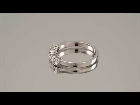 18ct White Gold 1/2ct Five Diamond Ring - D0771