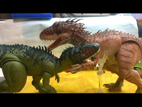 Tyrannotitan vs Indominus Rex | Stopmotion Test