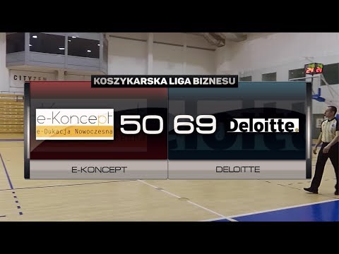 e-Koncept vs Deloitte - X kolejka - Grupa B Poznań - Koszykarska Liga Biznesu
