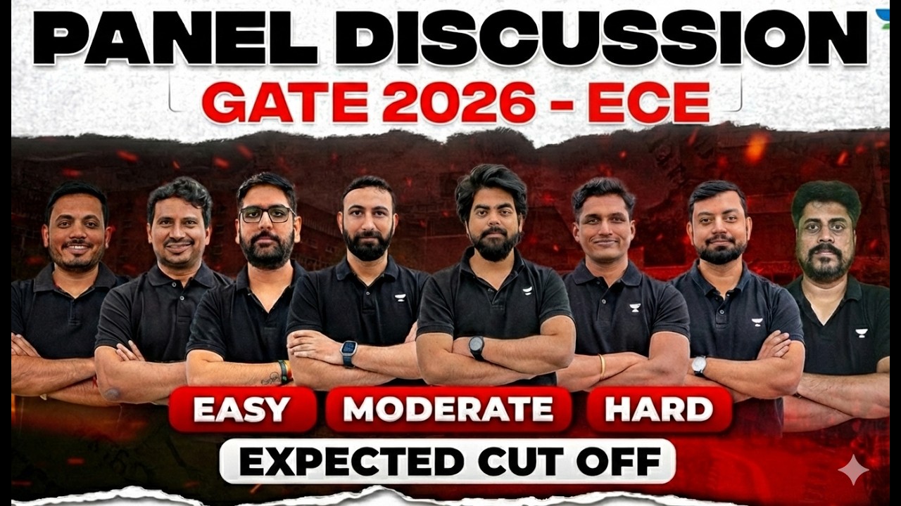 GATE EXAM 2026 | Electronics and Communication Engineering (ECE) PANEL DISCUSSION & EXPECTED CUT OFF