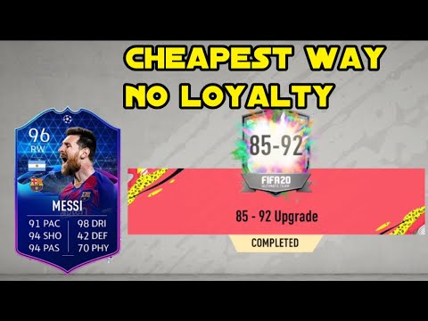85 - 92 UPGRADE SBC! CHEAPEST WAY - NO LOYALTY (FIFA 20 SBC)