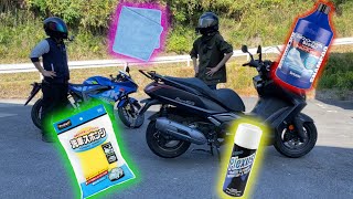 【GSX-R125】初めてバイク洗車したらお花畑が見えそうになった【Downtown125iABS】