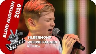 Silbermond - Weiße Fahnen (Nils L) | Blind Audition | The Voice Kids 2019 | SAT.1