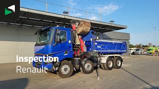 Camion ribaltabile Renault C 480 C 8X4 HMF 2243 Z-Crane Tipper Full Steel Euro 6 | Immagine 4 - Autoline