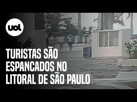 Turistas são espancados em Guarujá após perguntarem por celular perdido; veja vídeo