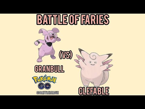 Granbull vs Clefable ||Pokemon go|| Battle of faries #Shorts