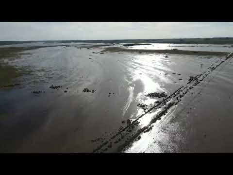 Desborde del río Carcarañá en zona de Los Molinos, provincia de Santa Fe @facundo_boixadera 01/09/25