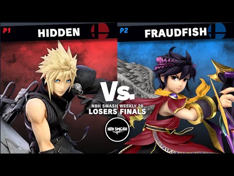 NBH Smash Ultimate 28 Losers Finals - Fraudfish (Dark Pit) vs Hidden (Cloud)