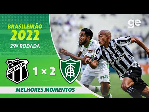 Gols e lances de Ceará x América-MG