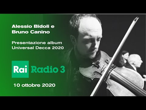 Alessio Bidoli / Bruno Canino - Rai Radio 3 - Radio3 Suite - Nino Rota - Universal Decca  2020