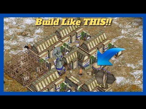 The Perfect Building Placement Doesn't Exi... | 1v1 Oranos vs Ra #aom #ageofempires