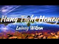 Lainey Wilson - Hang Tight Honey (Lyrics)