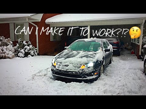 2012 Ford Fusion Performance in snow? Dan ashe Snow day vlog 2018