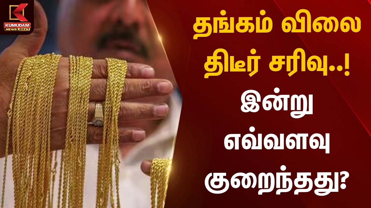 தங்கம் விலை திடீர் சரிவு..! இன்று எவ்வளவு குறைந்தது? | Gold Rate Today | Kumudam News