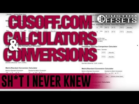 Sh*t I Never Knew: Custom Offsets Calculators