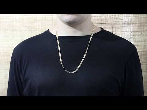 R2_26 - 9ct Gold Italian Curb Chain  4mm  26"